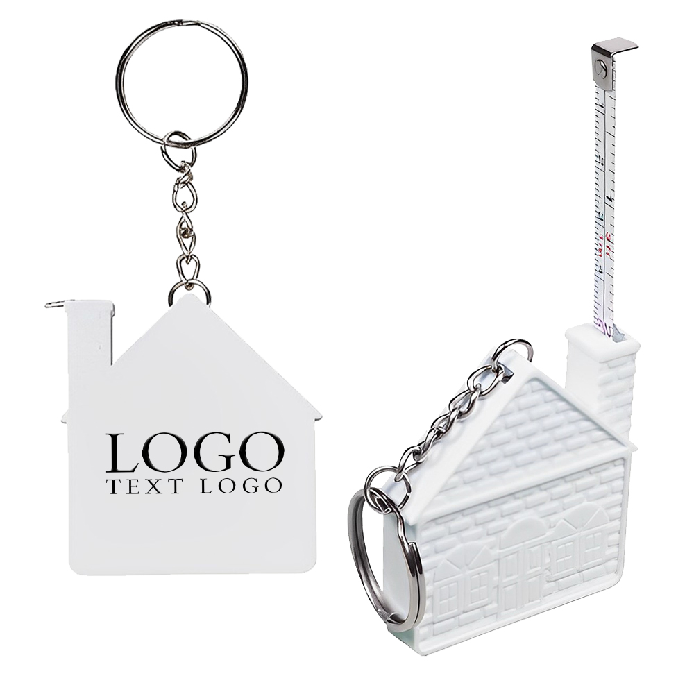 House Tape Measure Key Chain Group Logo