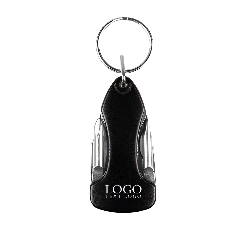 Black Multi Function 6 Tools Kit With Logo