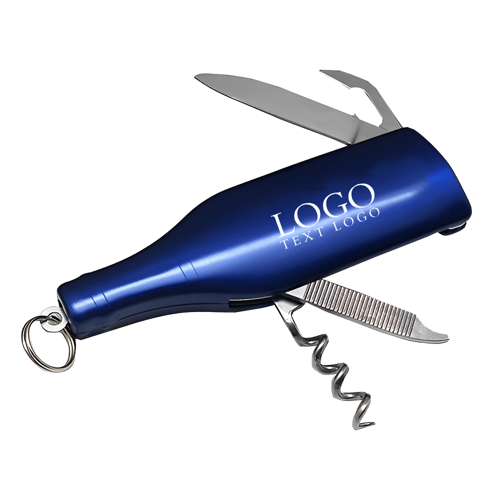 Multifunction Knife Tool Blue With Logo