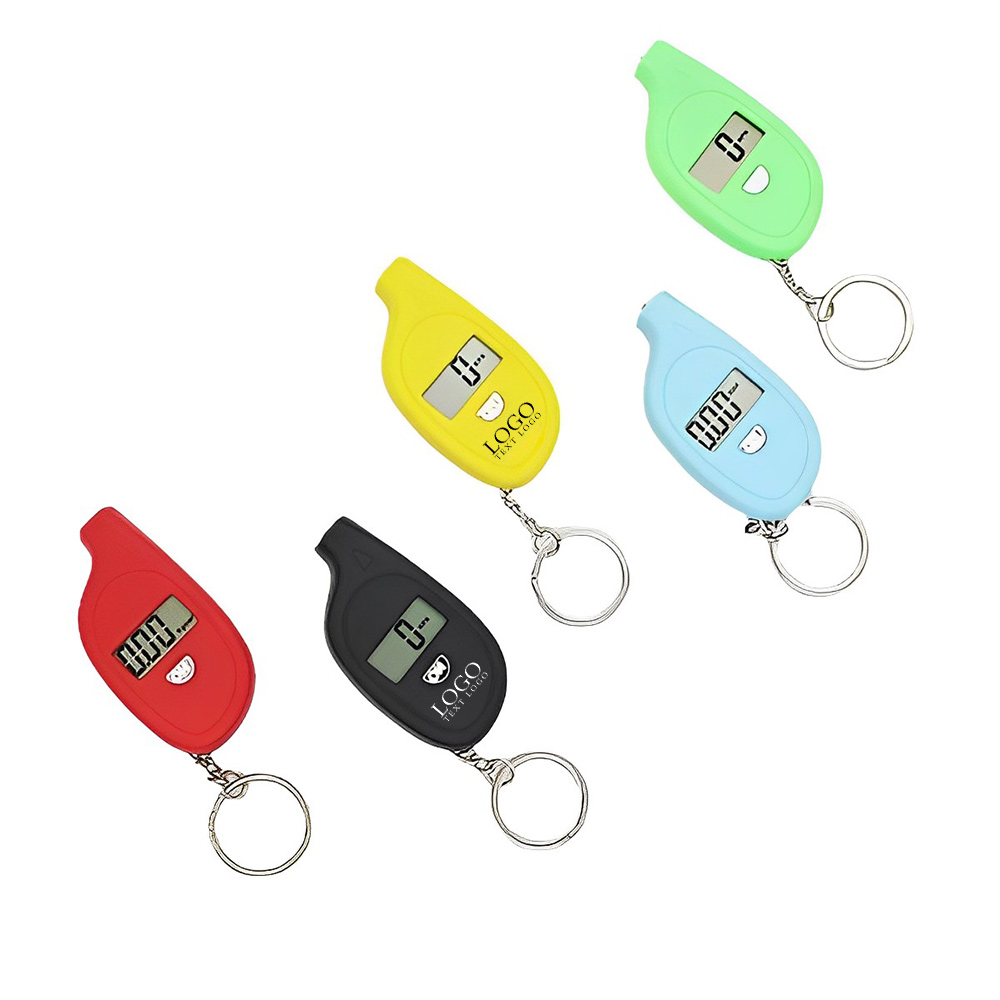 Mini Digital Tire Pressure Gauge With Key Chain Group With Logo
