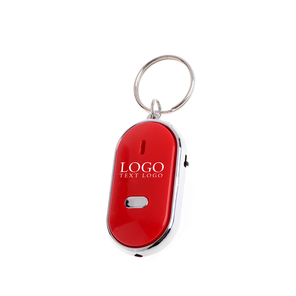 Red Anti-lost Whistle Key Ring Finder Tracker With Logo