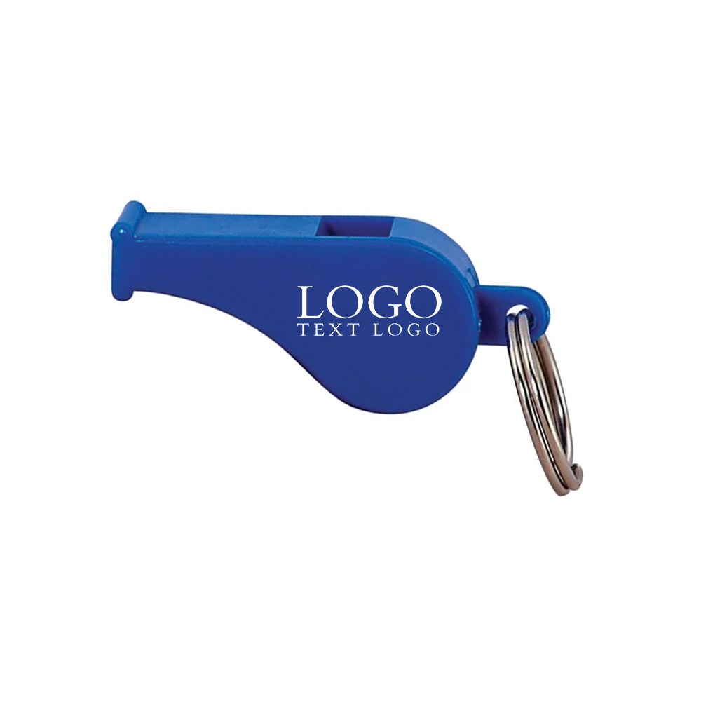 Blue Whistle Keytag With Logo