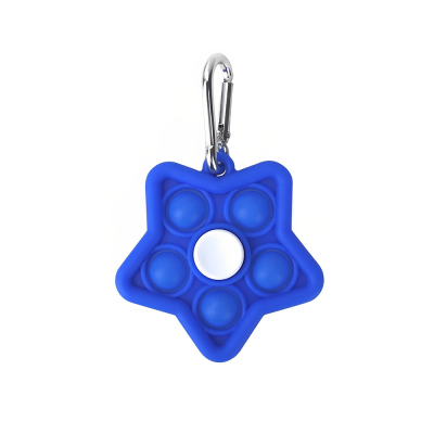 Custom Mini Star Pop Fidget Spinner Keychains