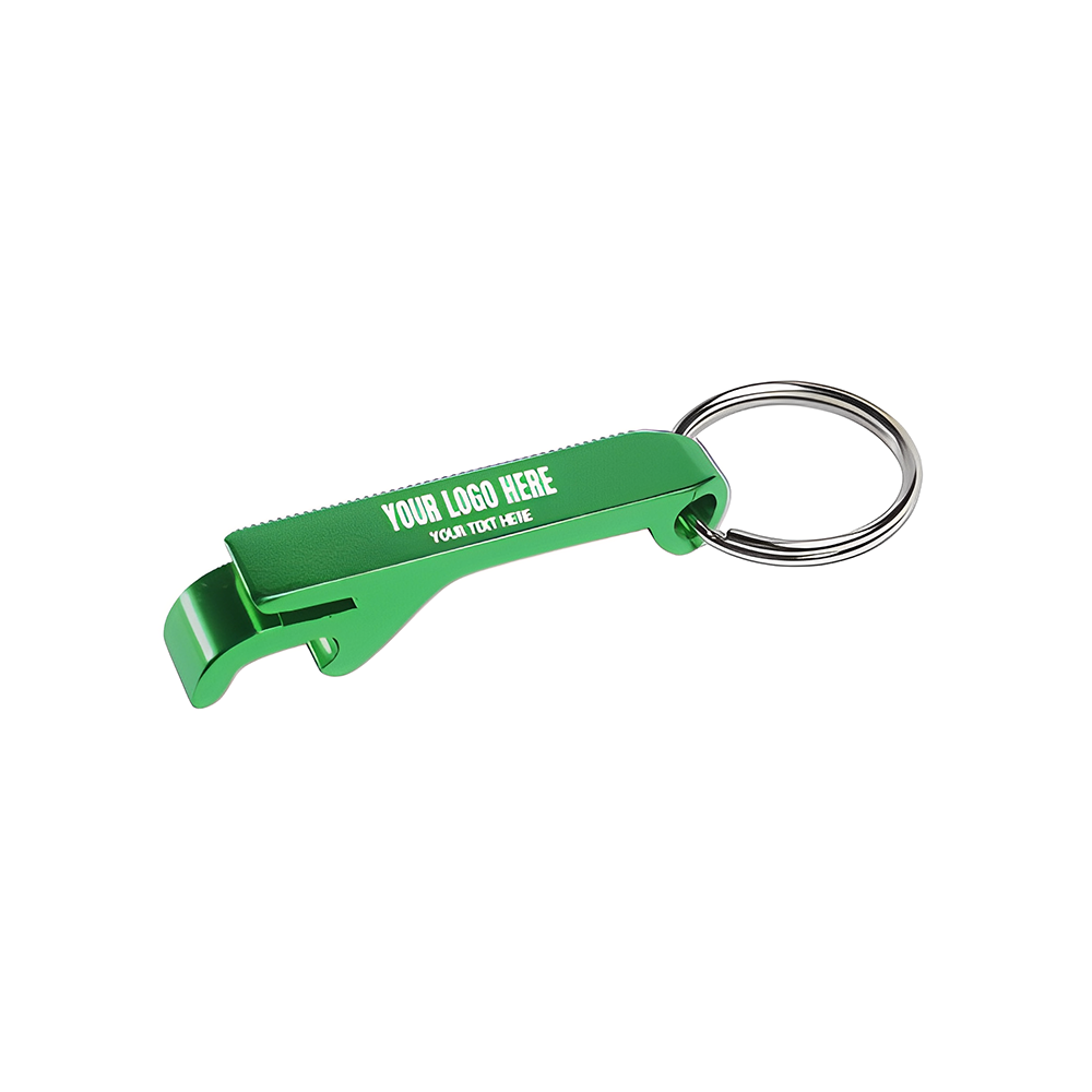 Green Aluminum Beverage Wrench With Logo