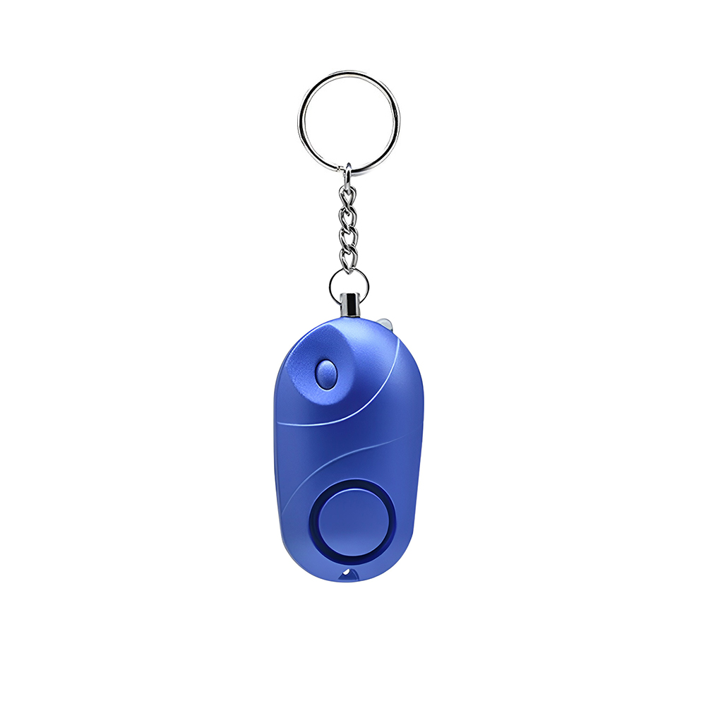 Blue Safety LED Light & Alarm Key Chain