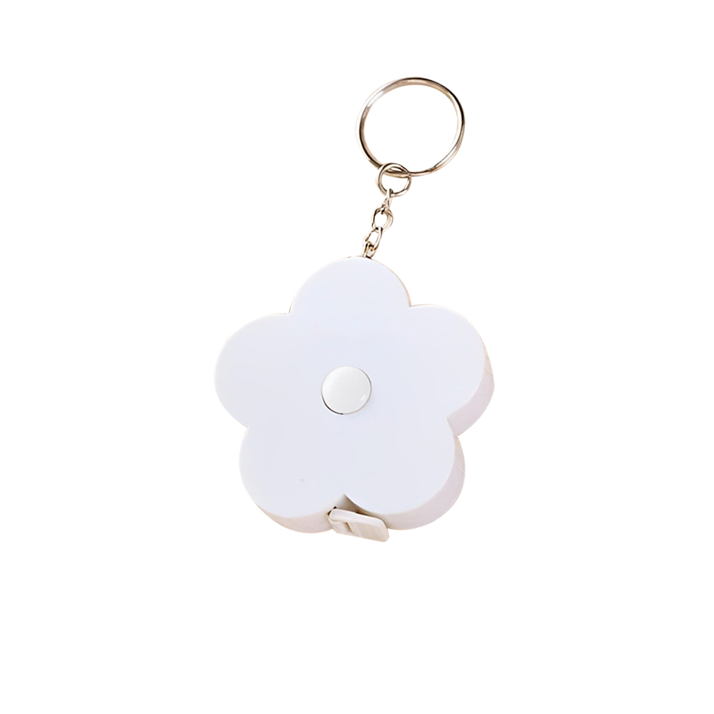 Flower Shape Mini Tape Measure with Key Chain