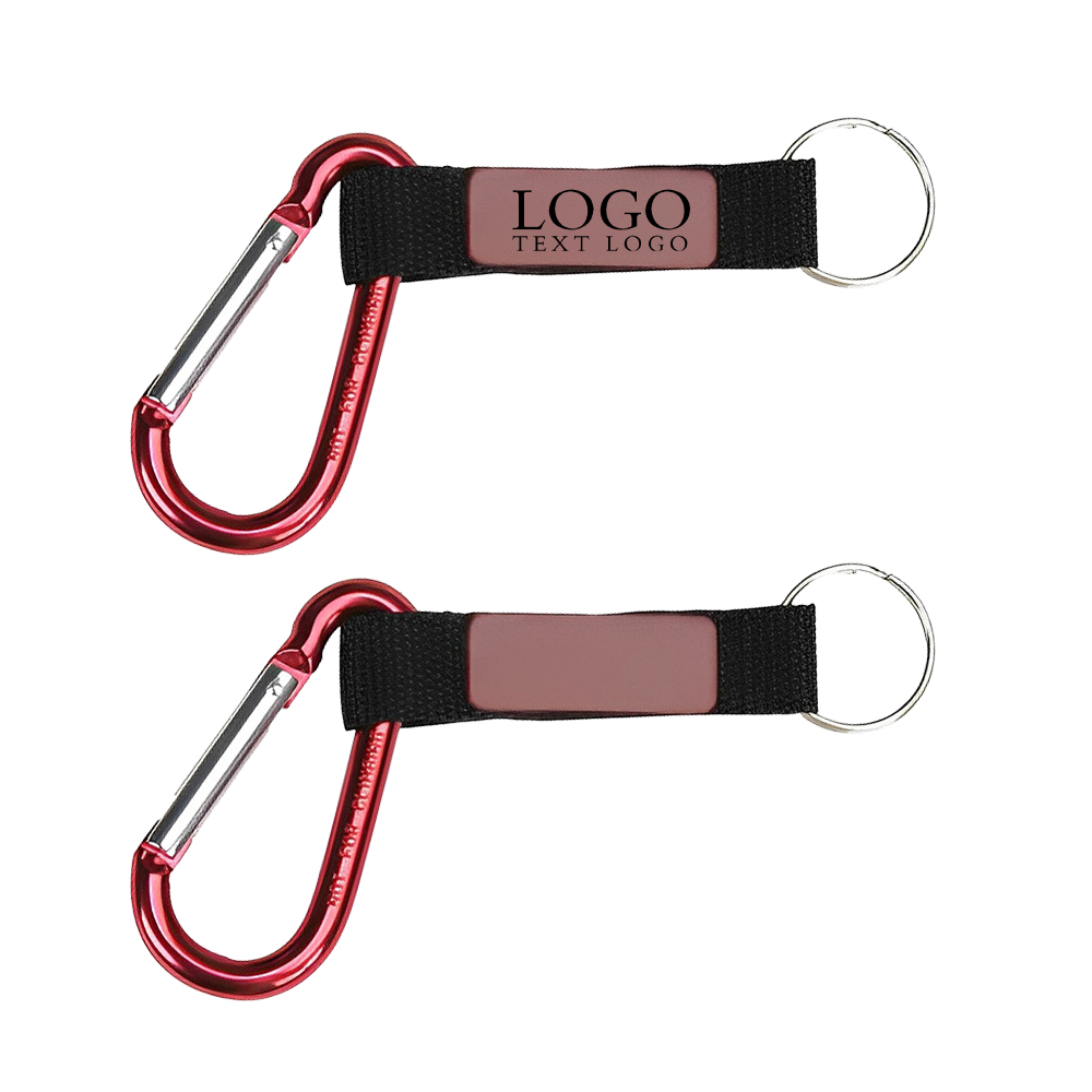 Anodized Carabiner With Tag Keyring Group
