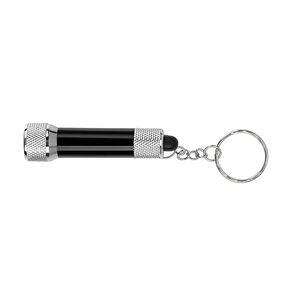 Custom 5 Led Aluminum Flashlight Keychain Black