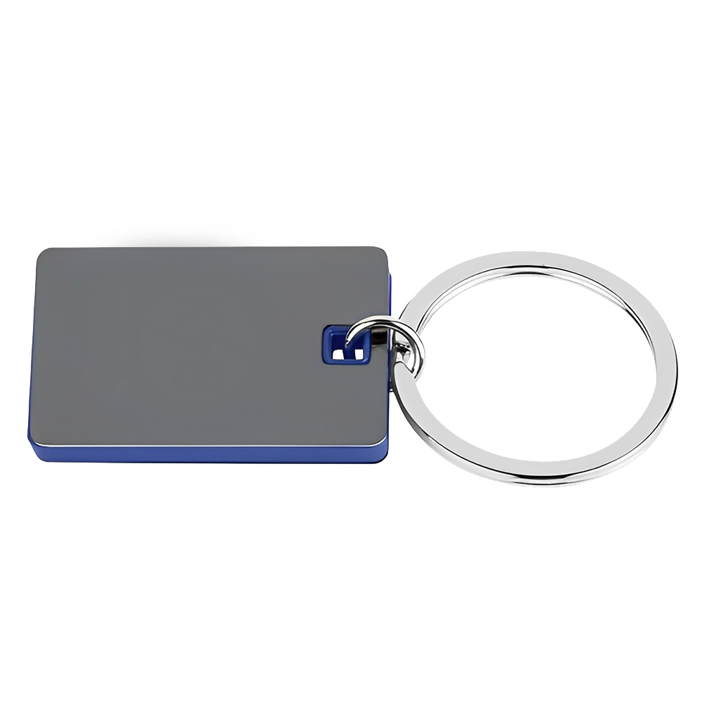 Color Block Mirrored Key Tag Blue