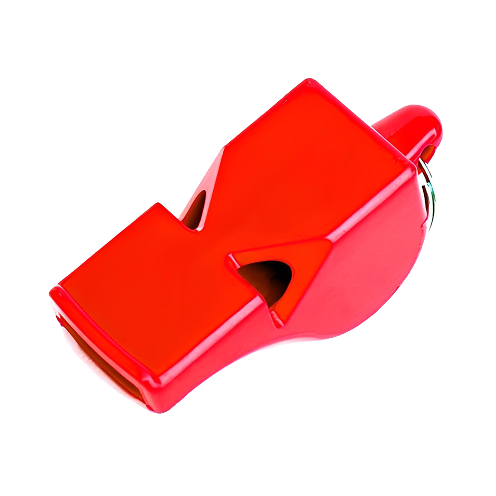 Plastic Whistles With Key Ring Red
