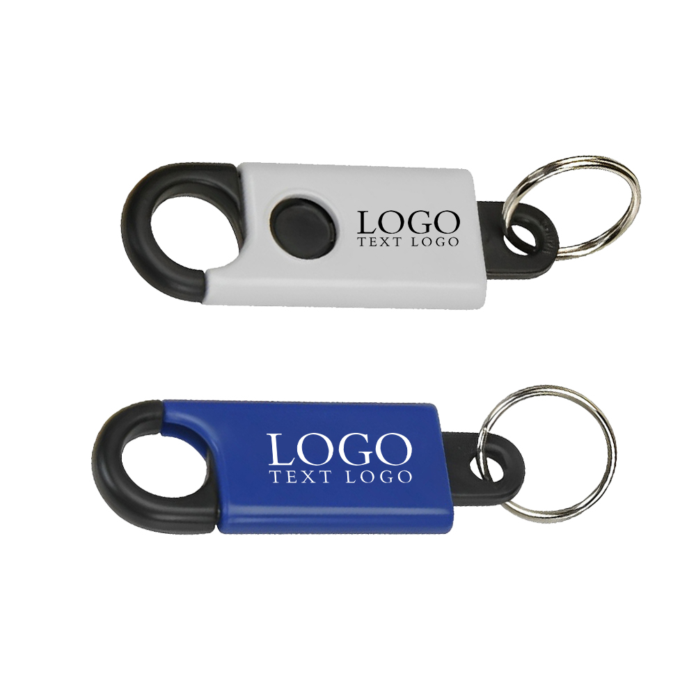 Button Activated Clip Keyring Group