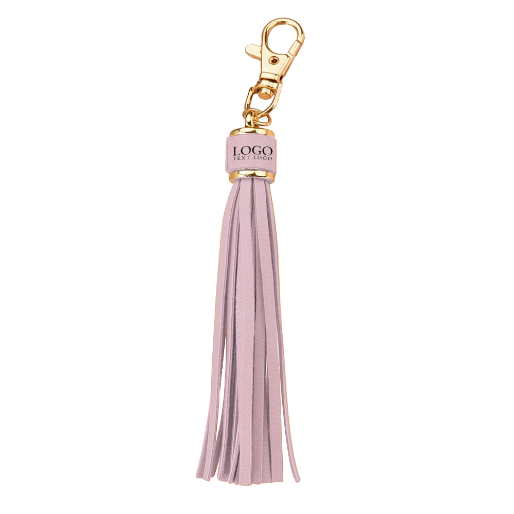Purple Tassel Keychain with Hook Clasp With Logo
