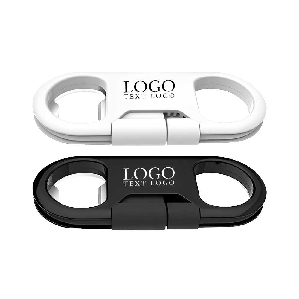 Usb Charging Data Sync Cable Bottle Opener Keychain Group With Logo
