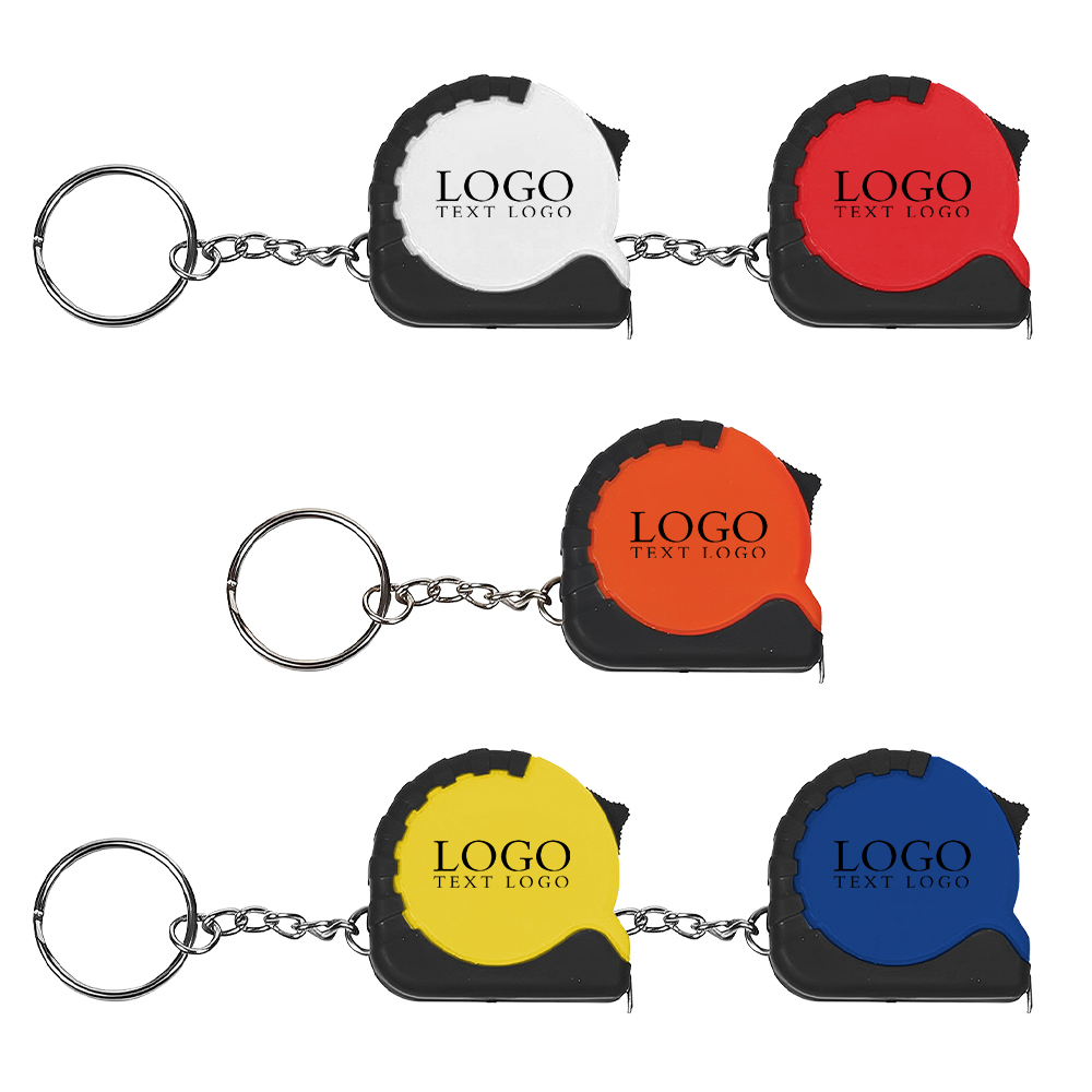 Mini Grip Tape Measure Key Chain Logo