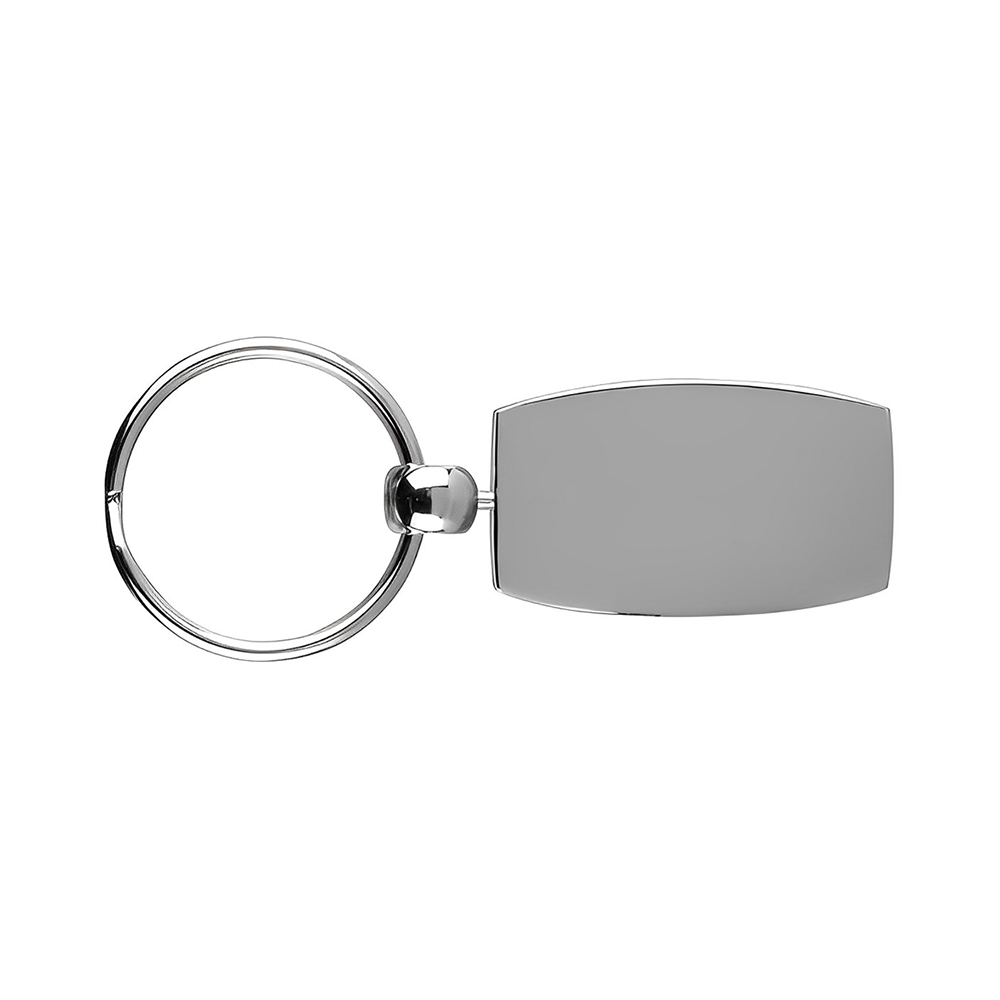 Customized Raffinato Metal Key Chain Silver Back