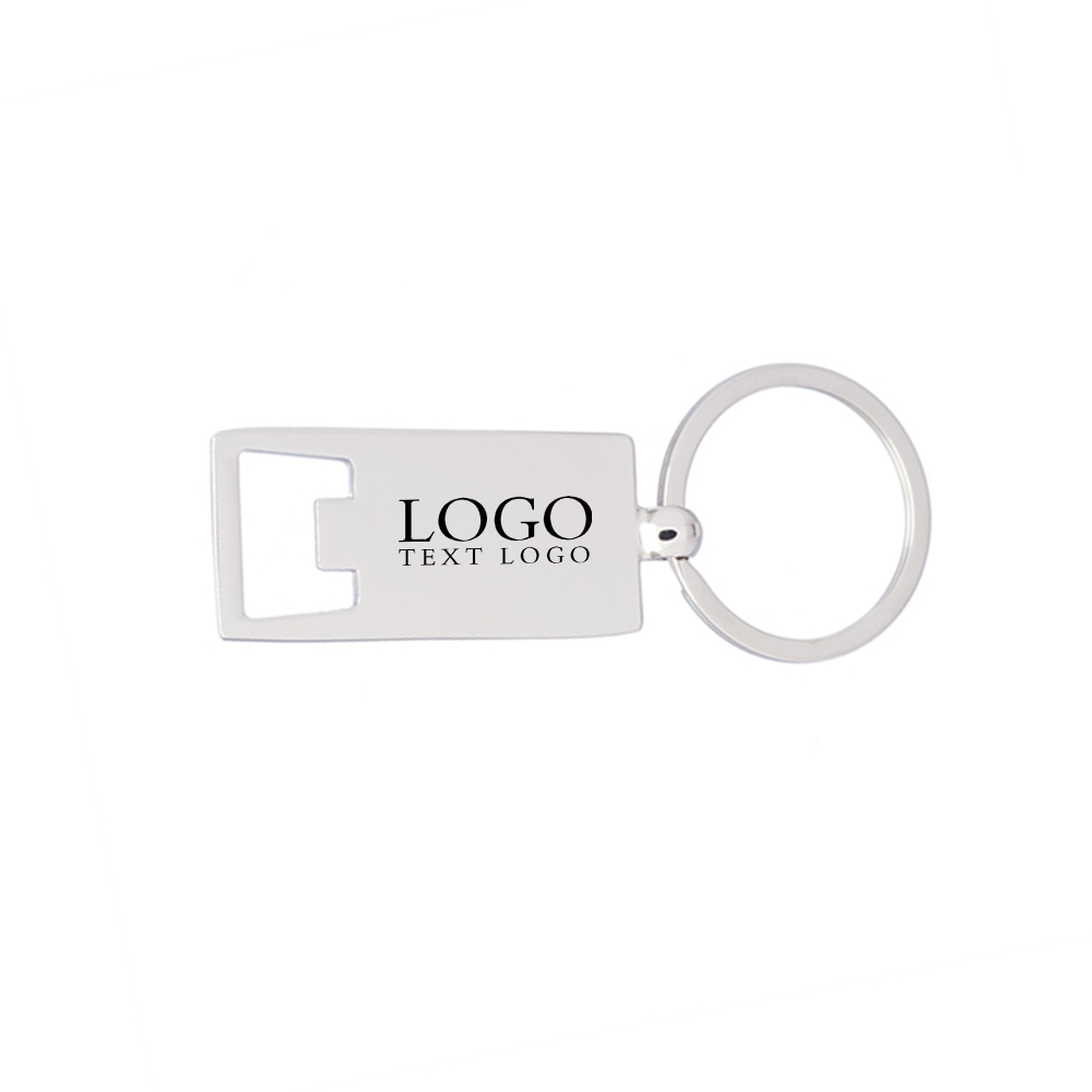 Reflection Metal Keychain With Bottle Opener With Logo