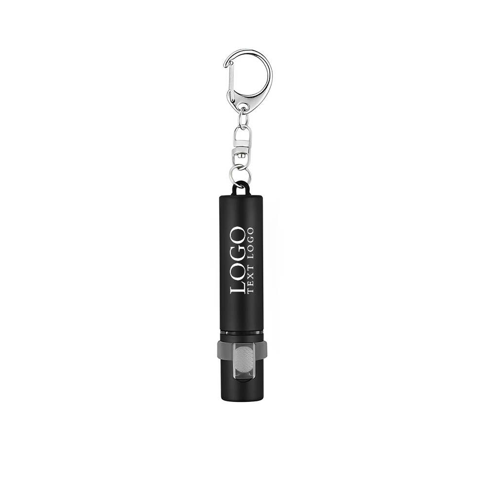Marketing Plastic Light-Up Key Lights Black With Logo