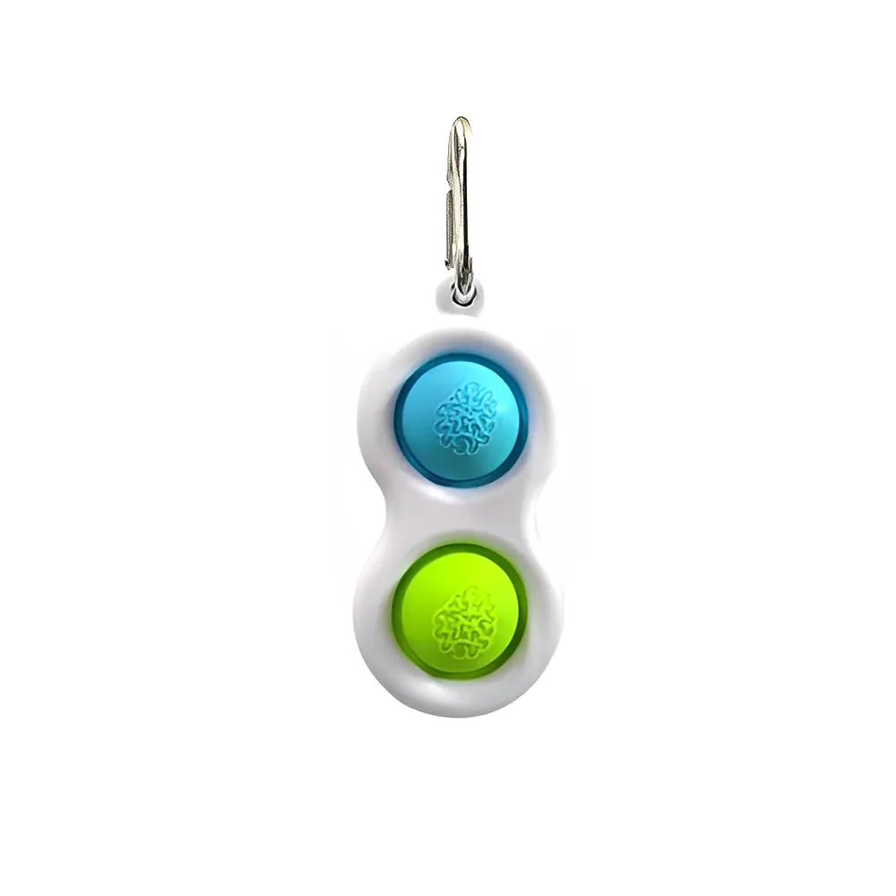 Push Pop Bubble Fidget Toy Keychains Blue Push Pop Bubble Fidget Toy Keychains Blue