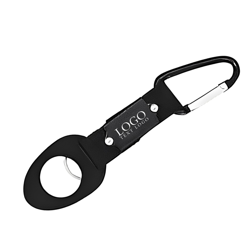 Universal Water Bottle Holder W Metal Carabiners Clip Black With Logo