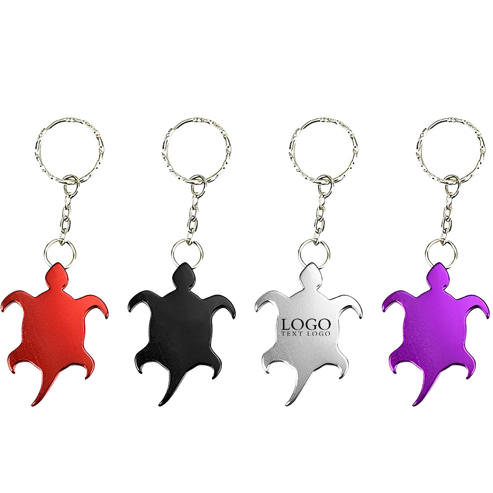 Turtle Shape Bottle Opener Keyring Group With Logo