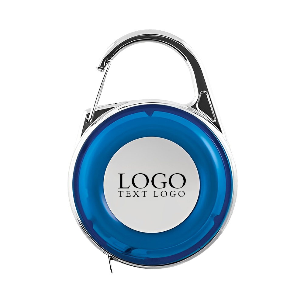 Carabiner Tape Measure Blue With Logo