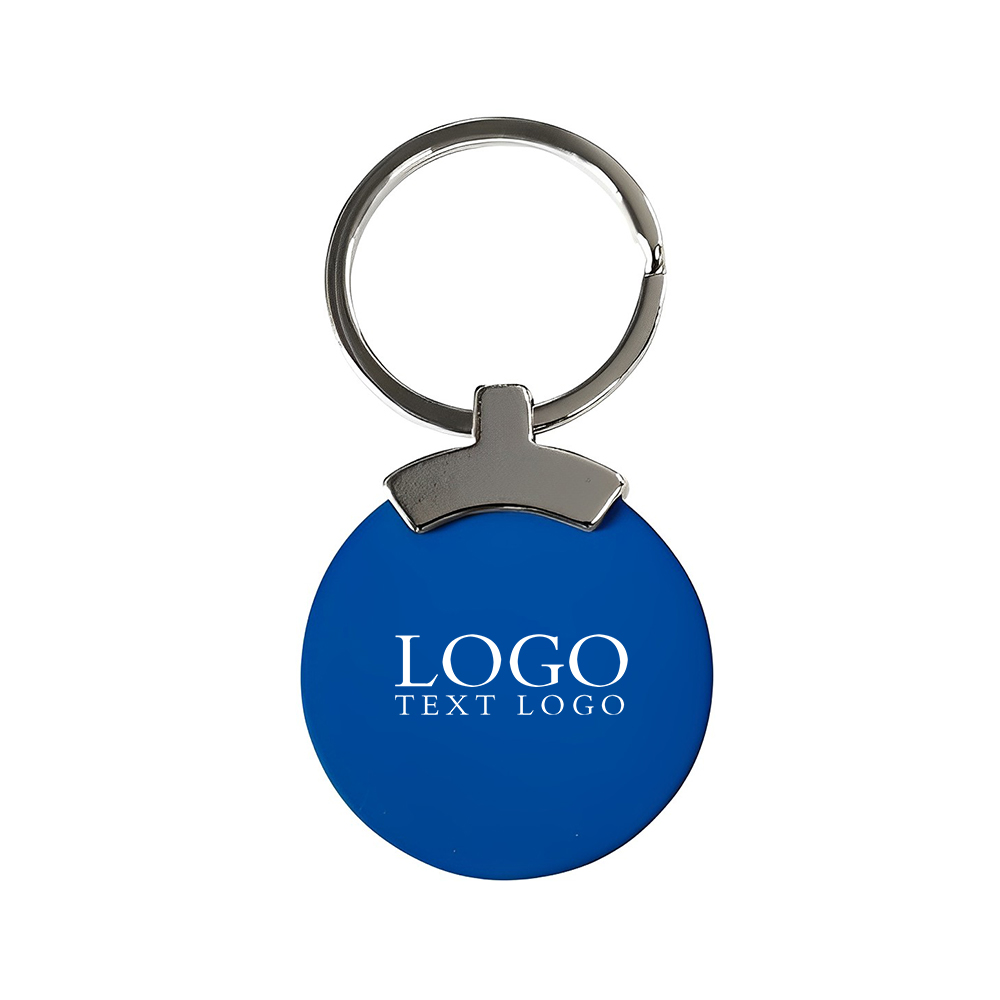 Blue Bainbridge Key Ring With Logo