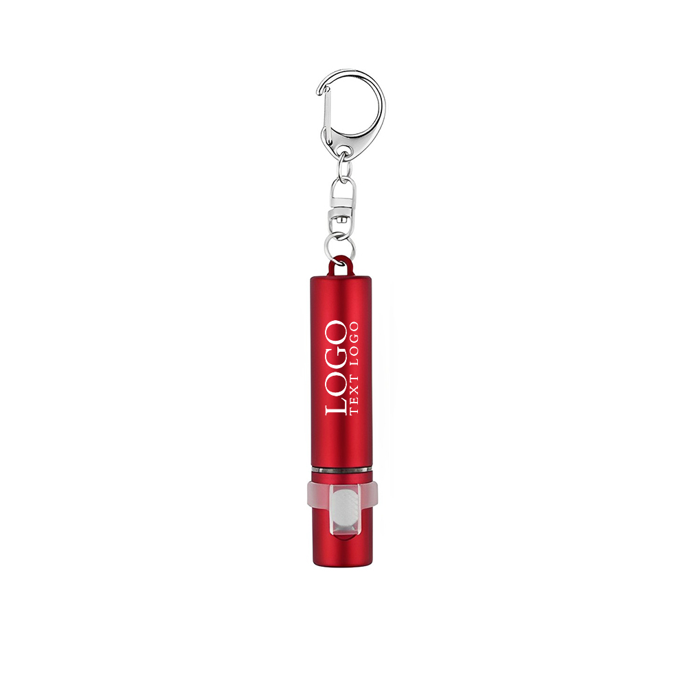 Marketing Plastic Light-Up Key Lights Red With Logo