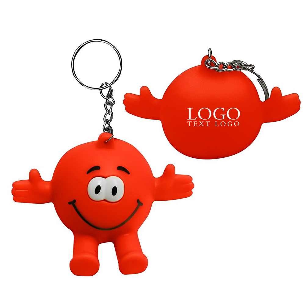 Eye Poppers Stress Reliever Key Ring Phone Stand Red With Logo