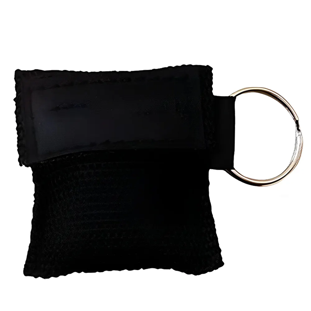 Cpr Face Shield Mask Keyring Black Cpr Face Shield Mask Keyring Black