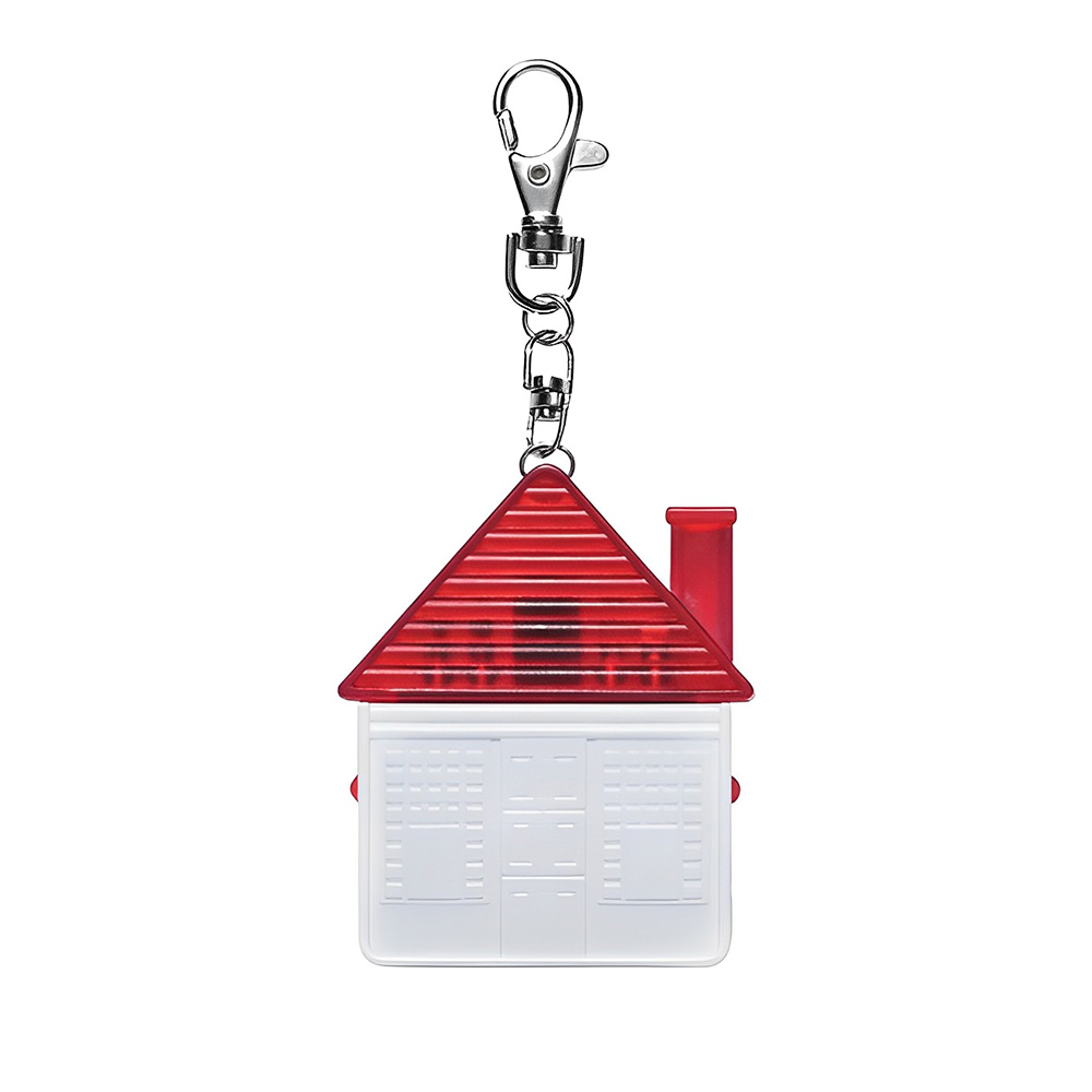 Red House Shape Tool Kit Key Chain-Back