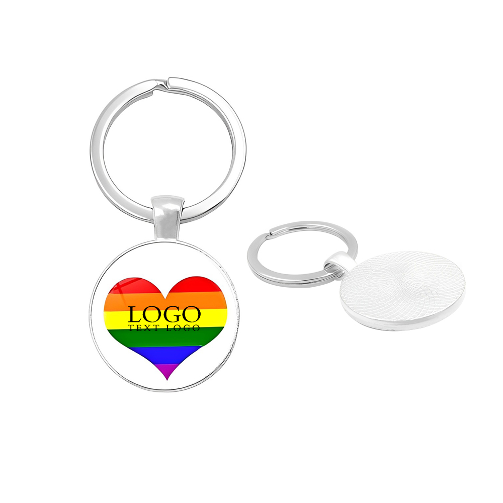 gbt Keychain Gifts Gay Pride Jewelry Rainbow With Logo