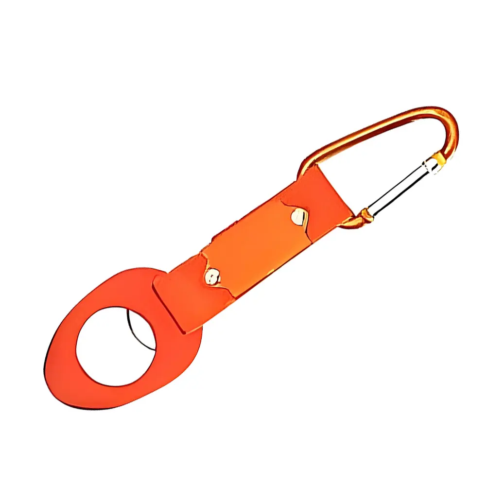 Universal Water Bottle Holder W Metal Carabiners Clip Orange Universal Water Bottle Holder W Metal Carabiners Clip Orange