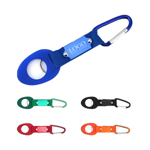 Promotional Universal Plastic Water Bottle Holder With Metal Carabiners Clip