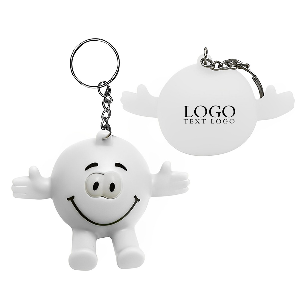 Eye Poppers Stress Reliever Key Ring Phone Stand White With Logo