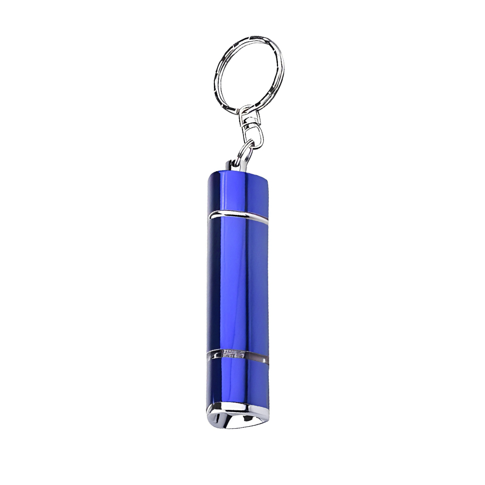 Marketing Triangle LED Flashlight Keychain Blue