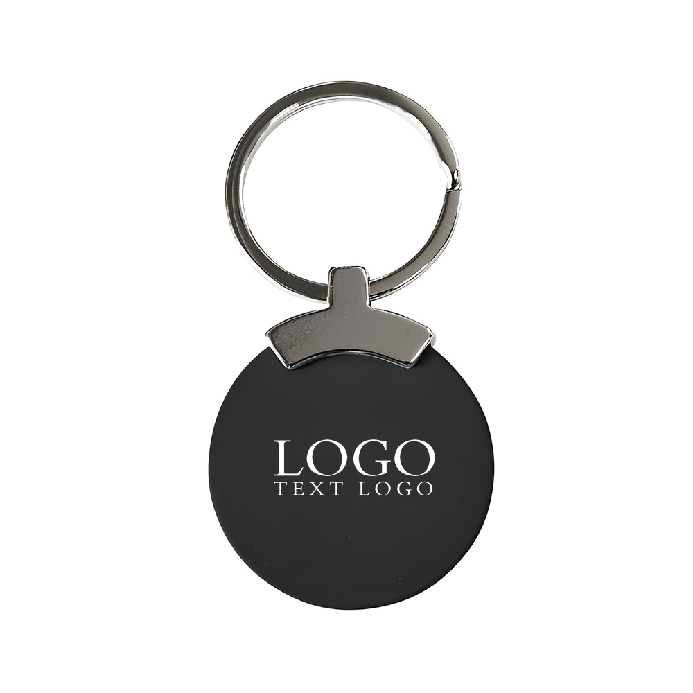 Black Bainbridge Key Ring With Logo