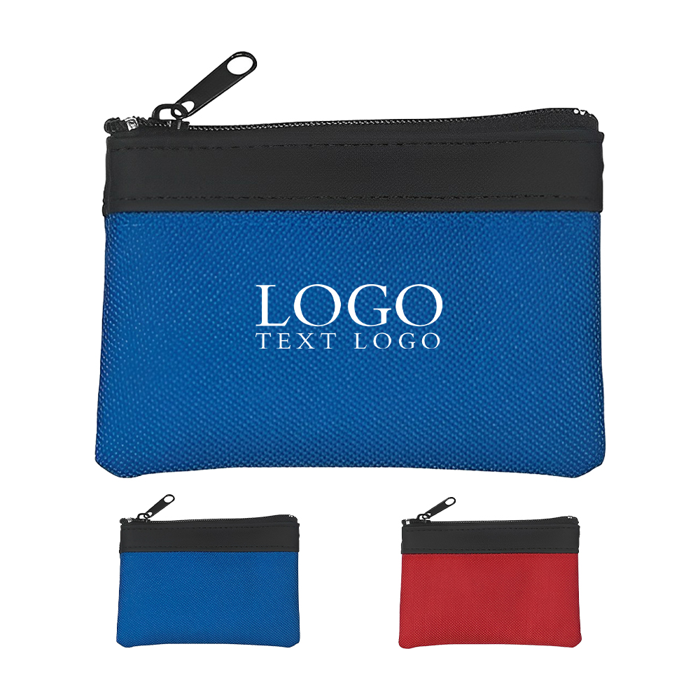Pvc Wallet Coin Purse With Zipper And Key Ring Group With Logo