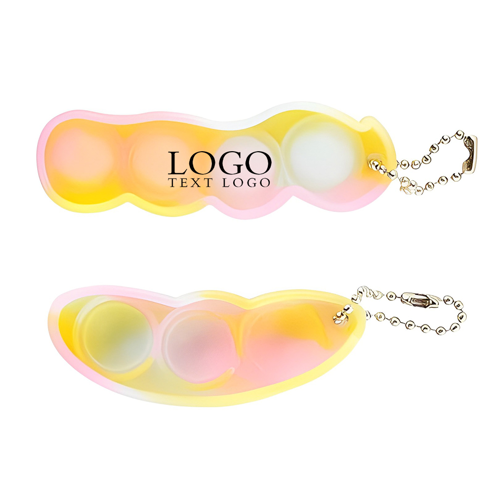 Bean Squeeze Fidget Toy Keychain Logo