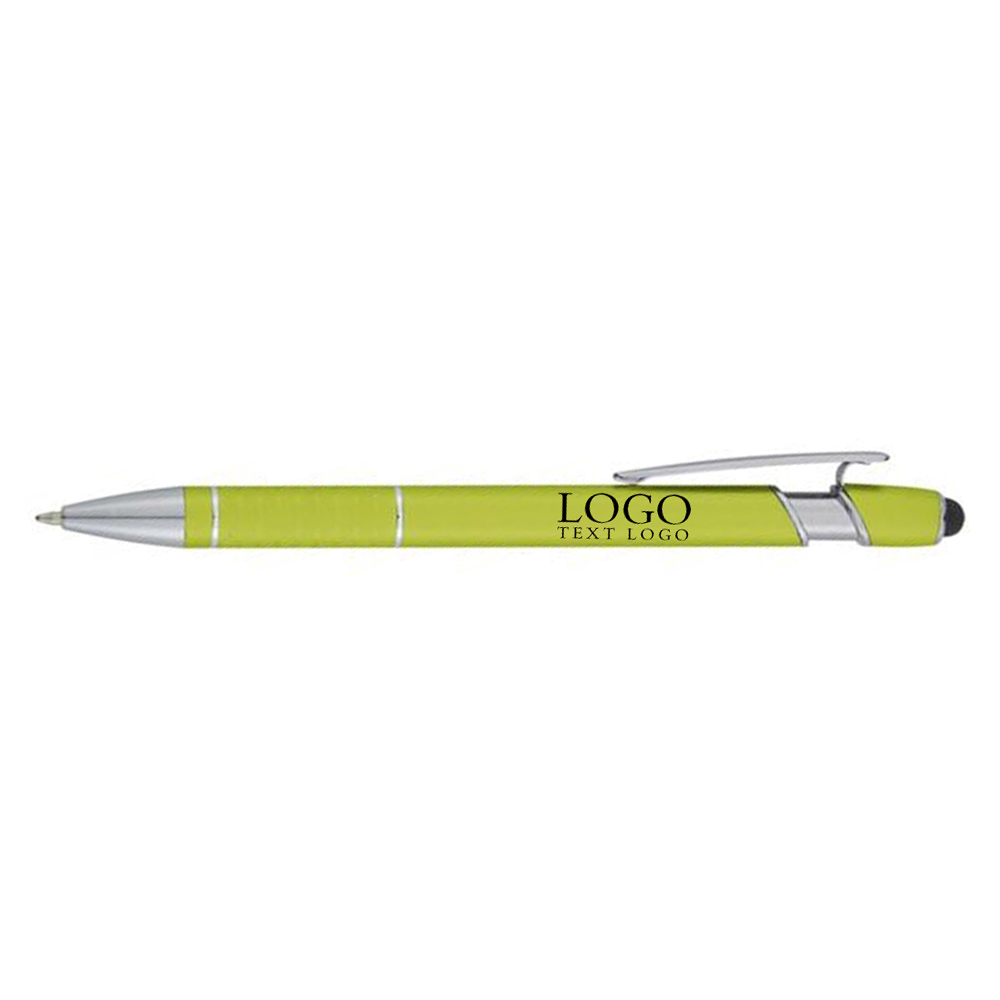 Promo Varsi Incline Stylus Pen Lime Green With Logo