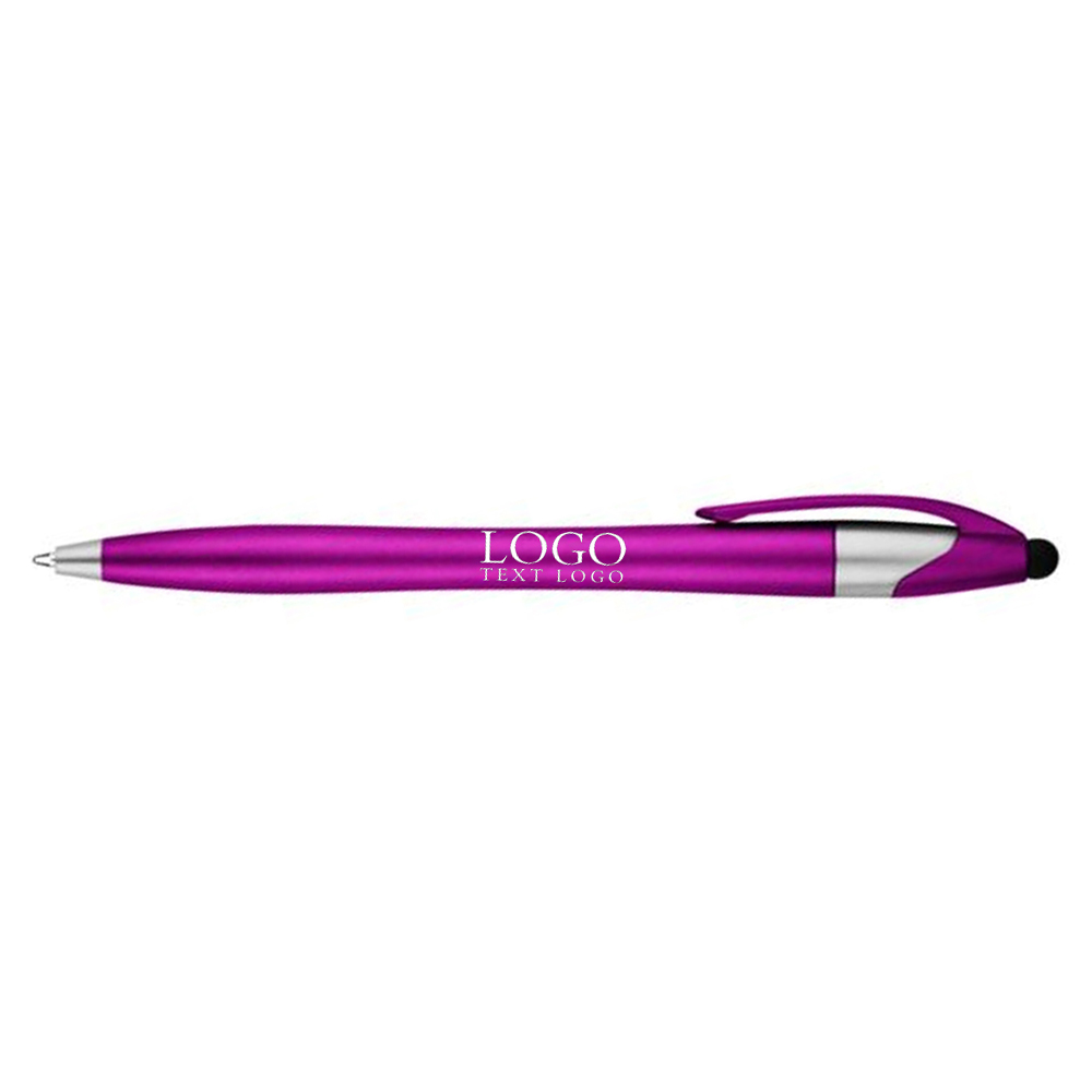 Branded Dart Malibu Stylus Pen Purple With Logo