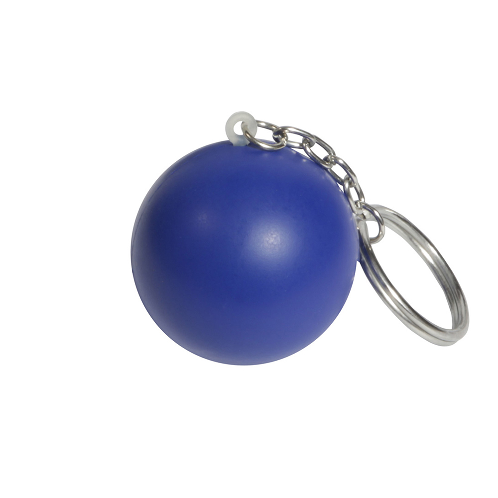 Blue Stress Ball Key Chain
