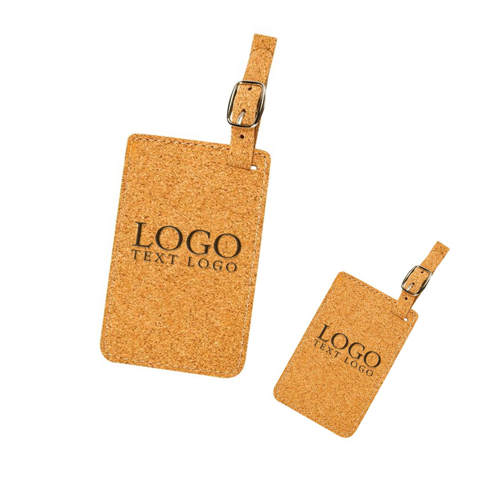 Cork Agglomerated Luggage Tag