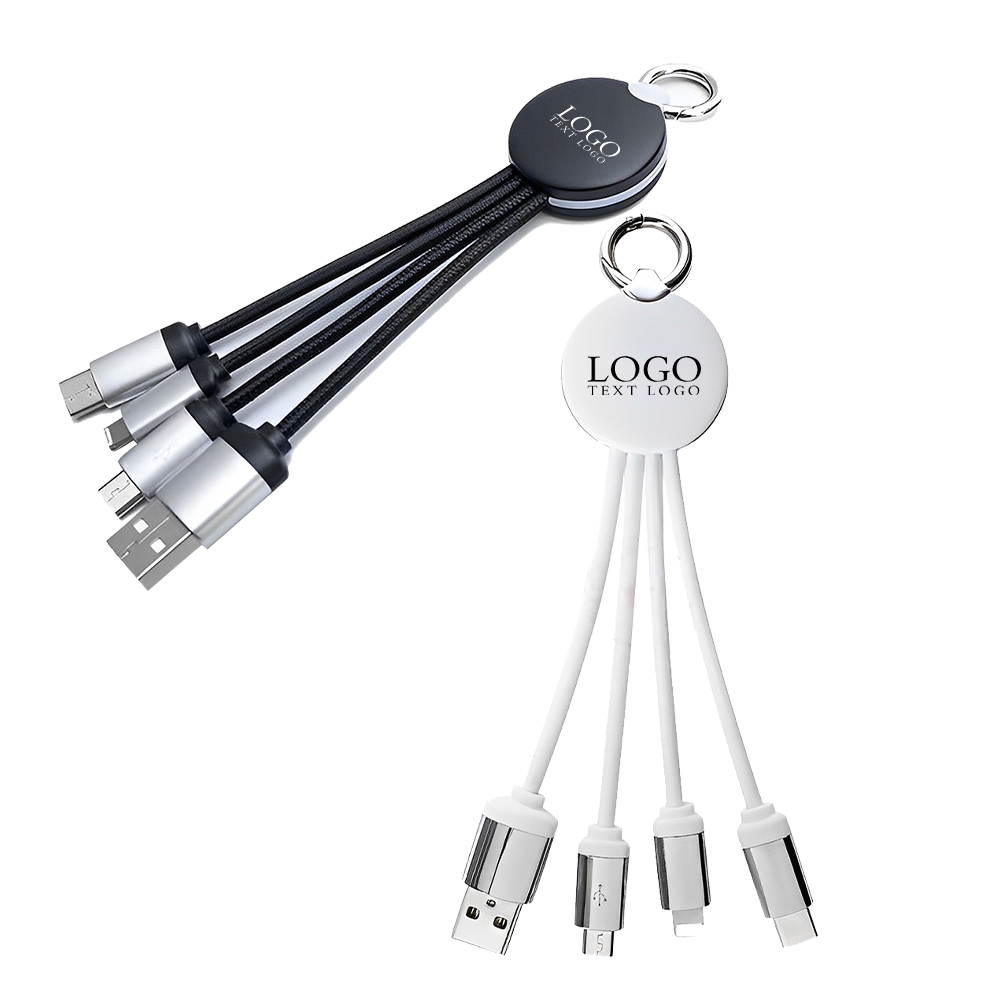 3 in1 USB Cable Keychain Logo Group