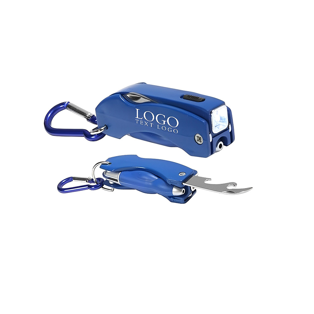 Blue The Everything Tool With Carabiner With Logo