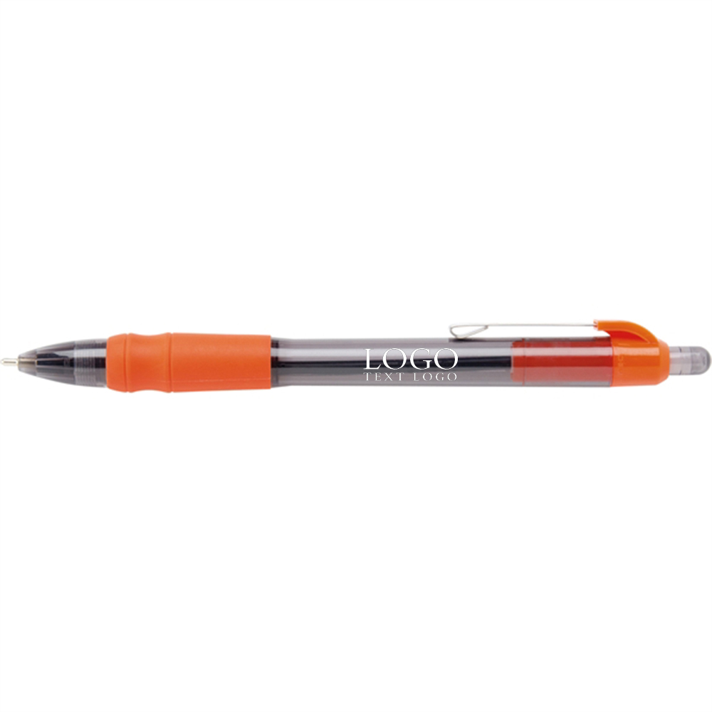 Marketing MaxGlide Tropical Click Pens Citrus Orange With Logo