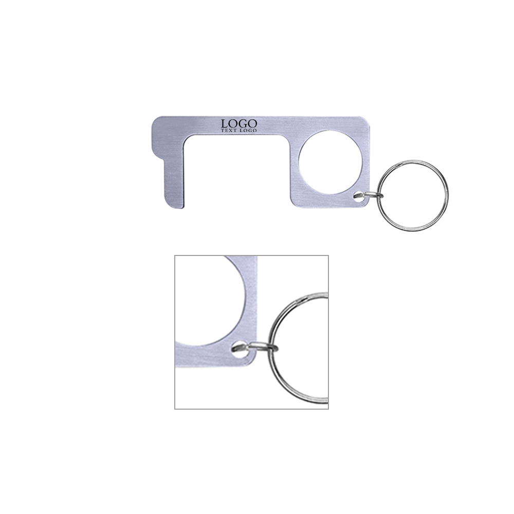 PPE Stainless Steel Door Opener Closer No-Touch With Key Chain With Logo-Group