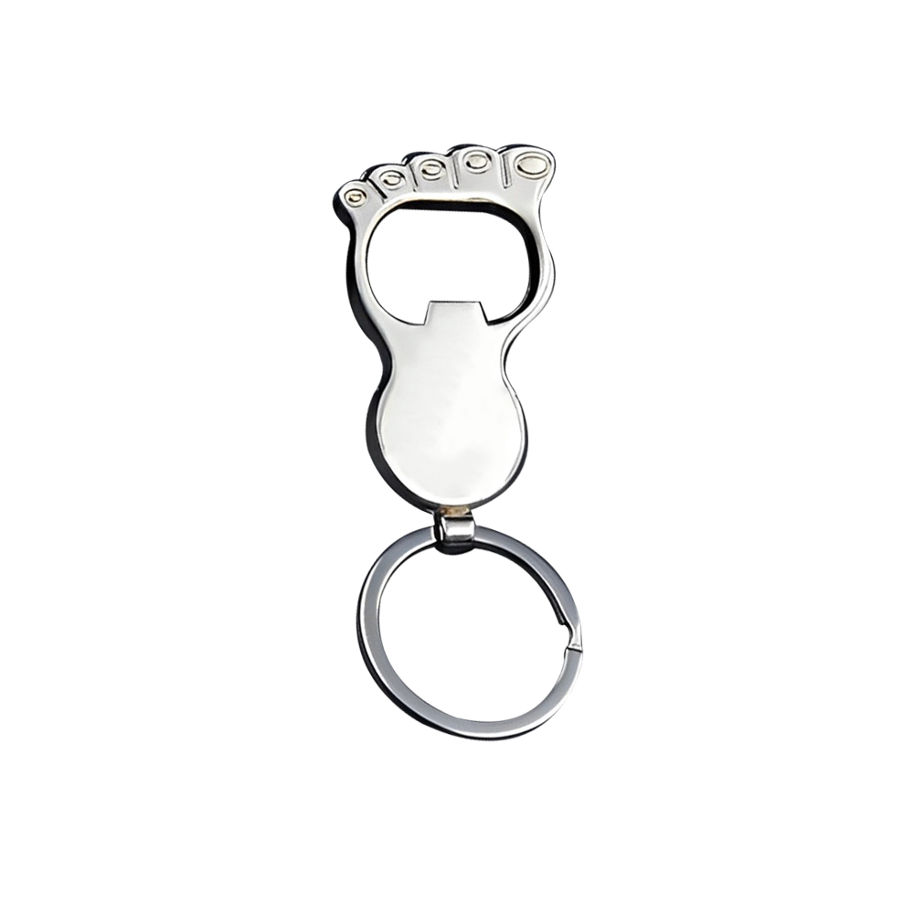 Bottle Opener Keychain with Compass