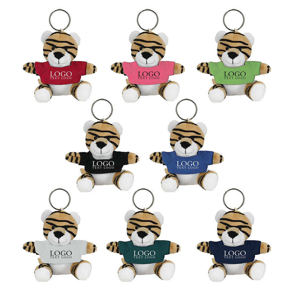 Mini Tiger Key Chain Group With Logo