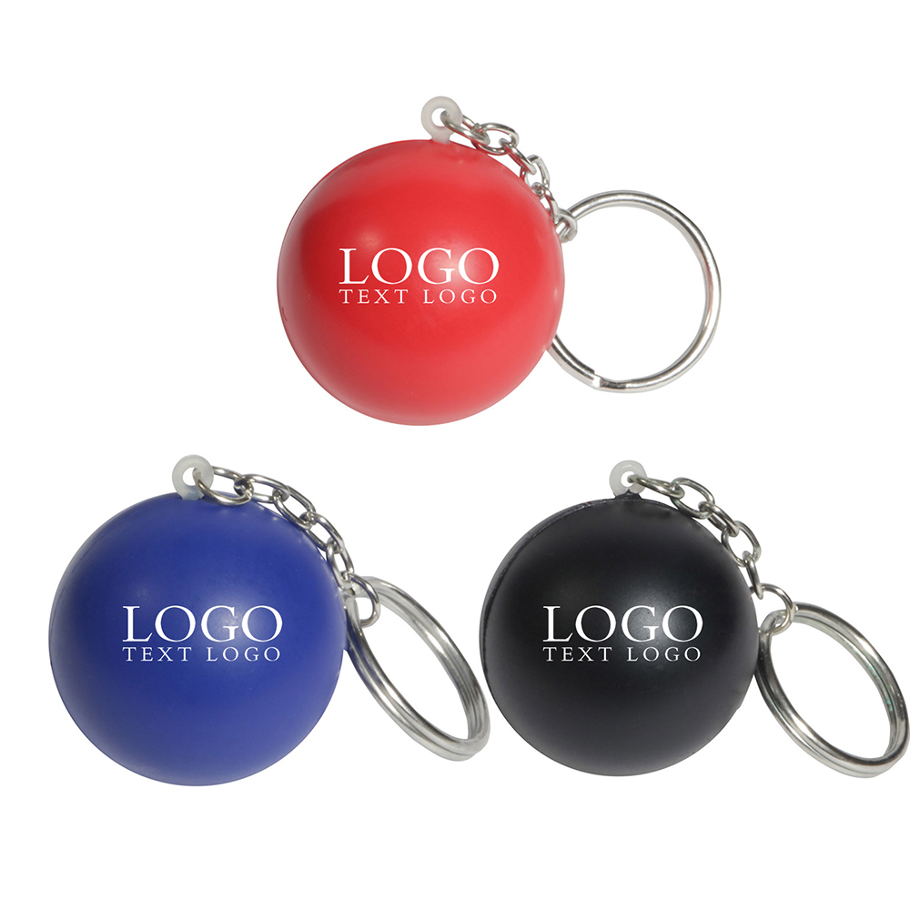 Stress Ball Key Chain With Logo-Group