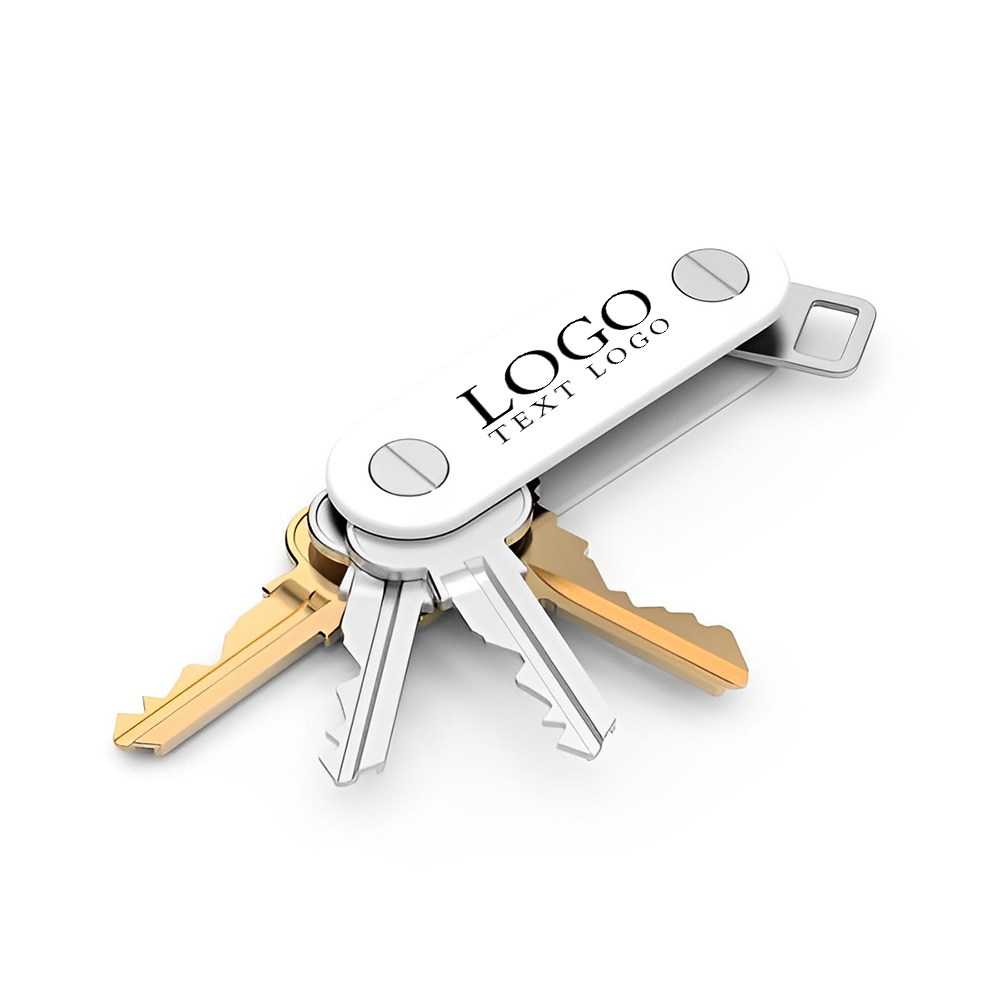 KeyStack Lite Key Organizer White With Logo